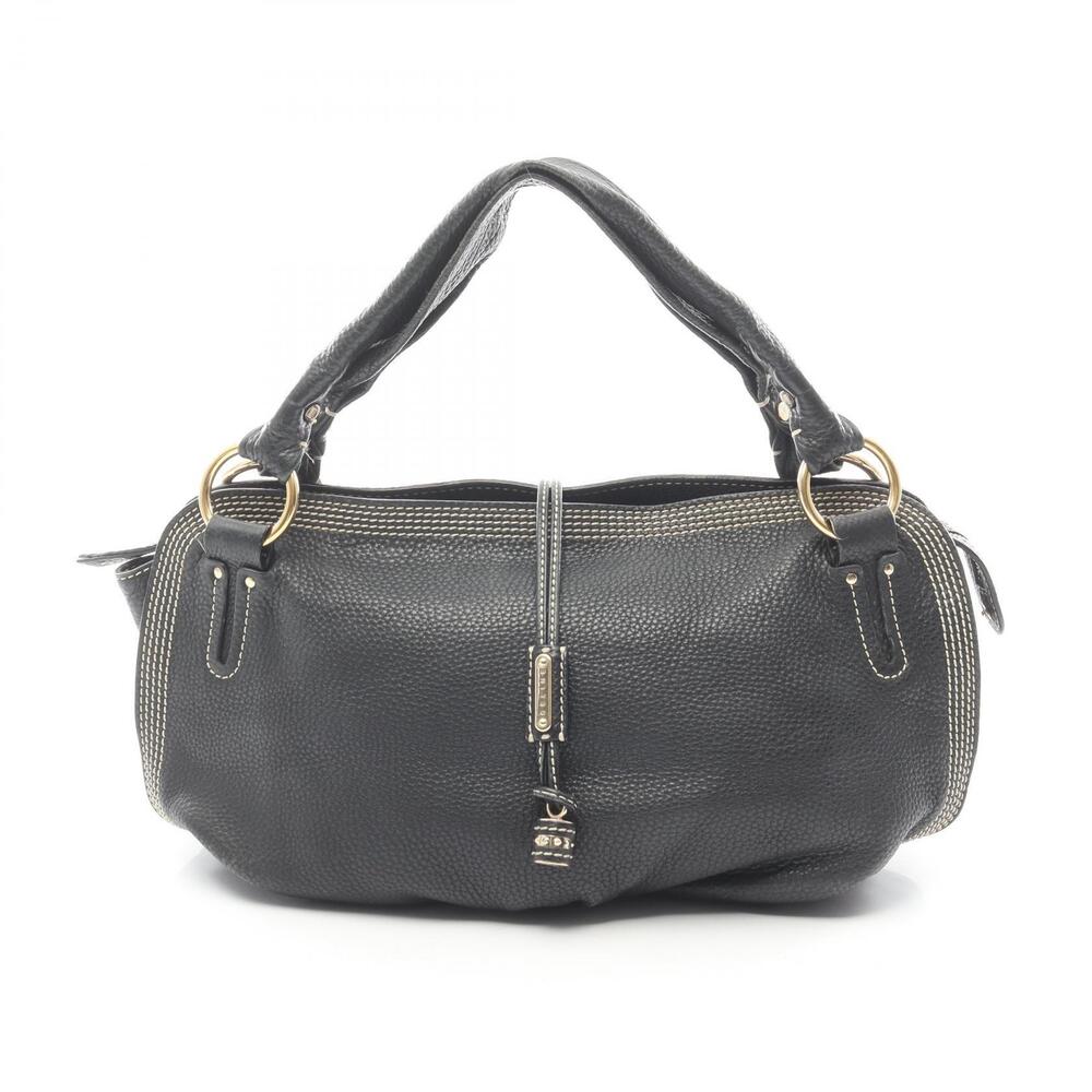 Celine Bittersweet Handbag Leather Black